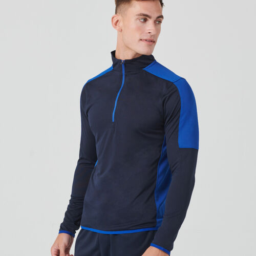 Finden + Hales Contrast Zip Neck Midlayer Top Thumbnail