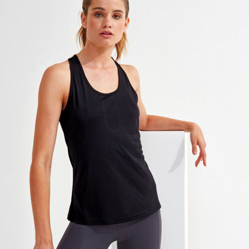 Women's TriDri® yoga knot vest Thumbnail