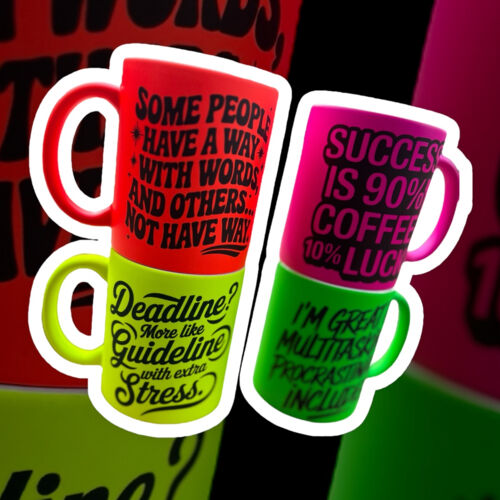 Sublimated Fluorescent Mugs  Thumbnail