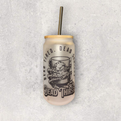 Dead Thirsty Frosted Glass Tumbler Thumbnail