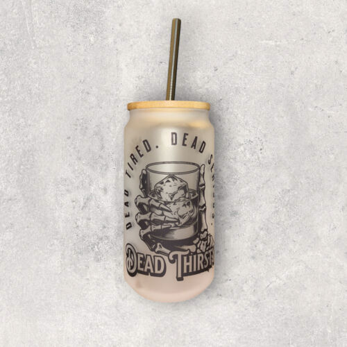 Dead Thirsty Frosted Glass Tumbler Thumbnail