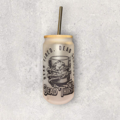 Dead Thirsty Frosted Glass Tumbler Thumbnail